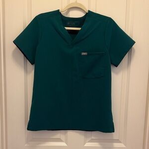 Green FIGS Scrub Top